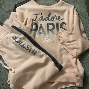 Justice Soft Pink Fleece Top